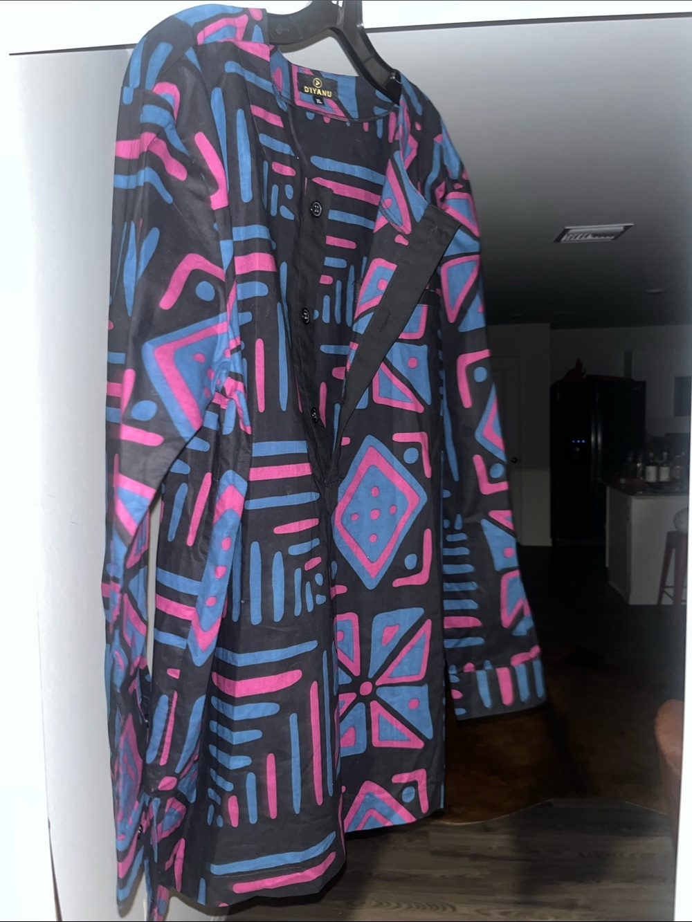 Crisp colorful Diyanu long sleeve tunic